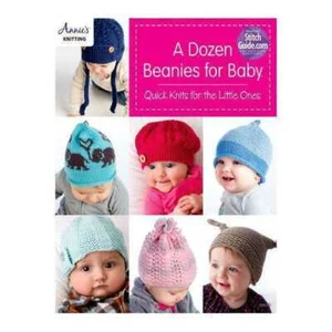A Dozen Beanies For Baby Pattern Book By Annies Knitting - Picture 1 of 12