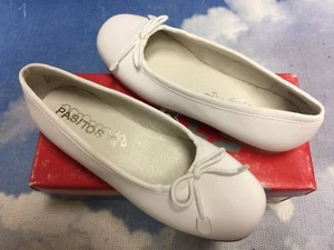 Planos de ballet de cuero blanco Pasitos talla 35 / Mujer talla 5 / Juventud talla 3.5 - Imagen 1 de 11