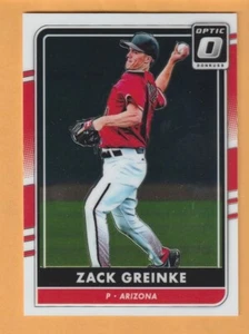Zack Greinke Arizona Diamondbacks 2016 Donruss Optic #124 Apopka Florida 10J - Bild 1 von 2