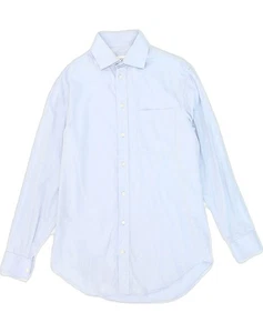 ARMANI Mens Shirt Size 15 1/2 39 Medium Blue Cotton ZO53 - Picture 1 of 5
