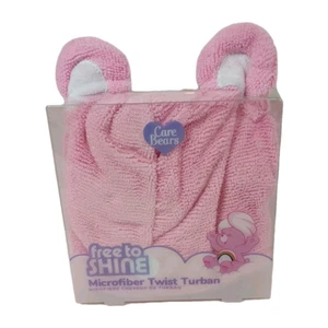 Pink Care Bears Microfiber Twist Turban New In Box Cheer Bear - Picture 1 of 8