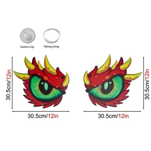 Double-Sided Fluorescent Eyes Fluorescent Halloween Ornament Trickery Night - Picture 1 of 21