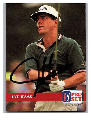 1992 Pro Set - Jay Haas #70 Signed Auto Autograph - Image 1 of 2
