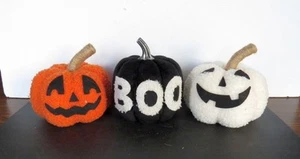 Weiche Halloween Kürbisse BOO 3 Stück - Bild 1 von 17