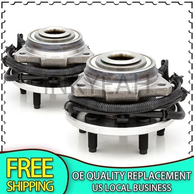 Par de bujes y cojinetes de rueda delanteros izquierdo y derecho para Jeep Liberty 2002-2007 con ABS Foto 1 de 4