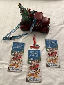 2025 Disney Muy Feliz Navidad Fiesta Magic Kingdom Cubo-Adorno Árbol-Mapas - Imagen 1 de 11