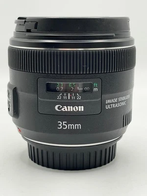 CANON EF 35mm 1:2 IS USM LENS - GOOD - CANON E F 35 mm f/2.0 - Image 1 of 4