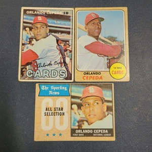1967 and 1968 Topps Orlando Cepeda St. Louis Cardinals,  - Picture 1 of 2