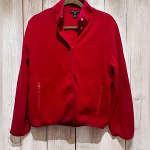 Beyond Yoga Deep Cranberry Red Button Down Jacket EUC size XS - Picture 1 of 5