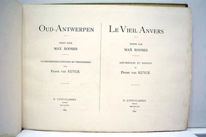 ALTES BUCH ALTES ANTWERPEN OUD-ANTWERPEN ILLUSTRE 1894 - Bild 1 von 5