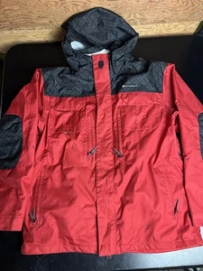 Special Blend Snowboard Jacket Red Black Worn Size Small - Picture 1 of 10
