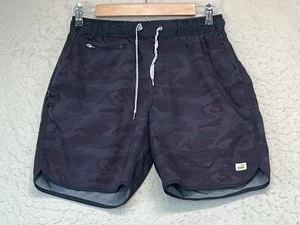 Vuori Shorts Camouflage Gray Black Drawstring Stretch Men's Small See Pockets  - Picture 1 of 10
