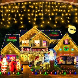 Christmas Decorations Lights Outdoor, 400 LED 32.8 FT 8 Modes 75 Drops Fairy ... - Picture 1 of 6