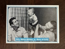 1982 ASA The Mickey Mantle Story 9 Mickey Jr. Billy Martin 1952 Mint Blue Back