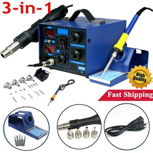 3 in 1 862D SMD DC Power Supply Hot Air Iron Gun Rework Soldering Station Welder