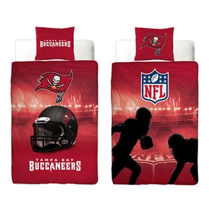 NFL American Football Bettwäsche Tampa Bay Buccaneers Linon 135x200 cm 80x80 cm - Bild 1 von 9