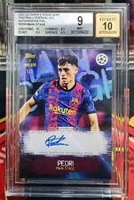 2021-22 Topps x Steve AOKI UCL PEDRI Main Stage Auto Foil 1/1 BSG9