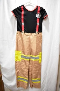 HYDE & EEK FEUERWEHRMANN KOSTÜM GR. M 8-10 JUMPSUIT & MÜTZE - Bild 1 von 6