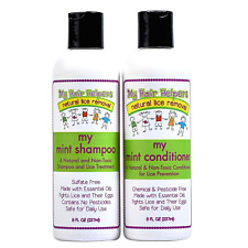 Kids Lice Prevention Shampoo & Conditioner - Peppermint Oil - Daily Use - 8oz Ea