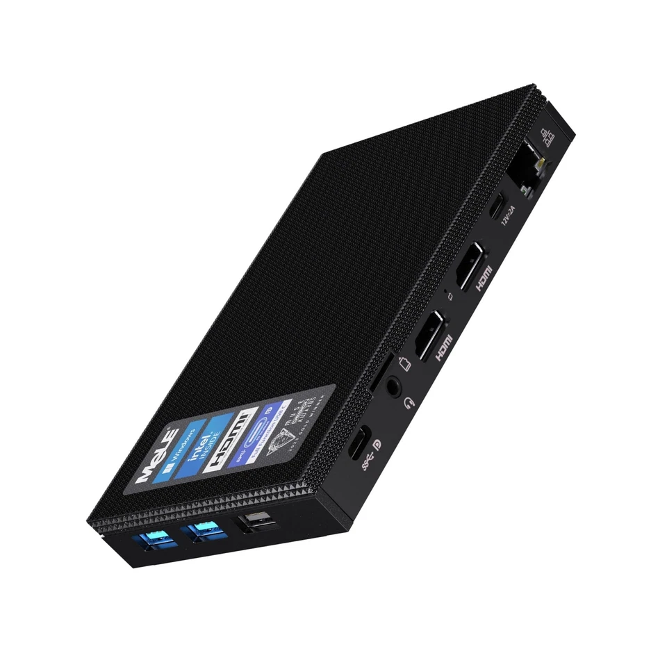 MeLE Quieter4C Fanless Mini PC Windows 11 Pro 16GB DDR4 512GB ROM Micro PC Al... - Image 1 of 4