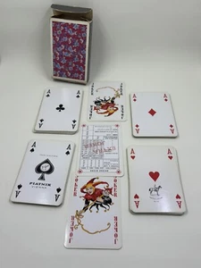 Vintage Piatnik Playing Cards Floral Complete Deck from Austria - Foto 1 di 11