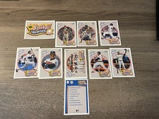 1990 UPPER DECK BASEBALL HEROES - REGGIE JACKSON SET (10 CARDS) w/ NNO HEADER SP