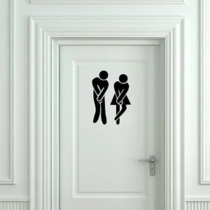 Sticker Vinilo - WC - Bathroom - Toilet -Toilette-Wall Art Decall-Vinyl-pegatina - Picture 1 of 9