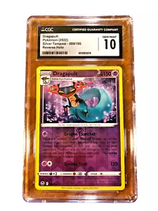 Dragapult Reverse Holo #089 - CGC GEM MINT 10 - 2022 Silver Tempest - Pokemon - Picture 1 of 3