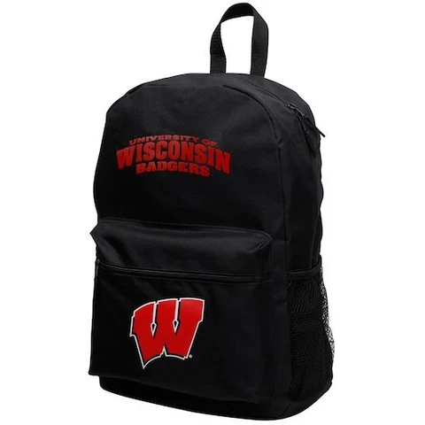 **WISCONSIN BADGERS Full Size Adjustable BACKPACK #16 - New w/ Tags** Cover