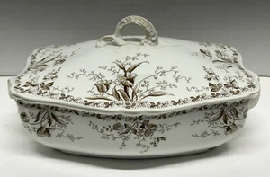 Alfred MEAKIN WESTMEATH Transferware Covered Vegetable Dish Casserole w Lid - Picture 1 of 24