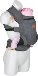 Innovaciones MS Marsupio Porta Bimbo dalla Nascita ai 15 Kg KOWARI GRIGIO - Foto 1 di 5