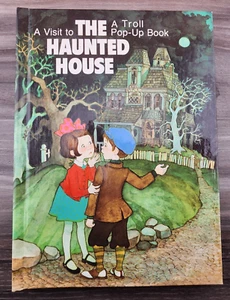 VTG A Visit To The Haunted House Pop-Up Book Hallmark Troll Halloween 1987 RARE - Foto 1 di 6