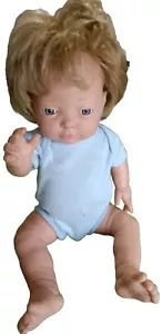 Mazal Les Pluminis Asian Vinyl Doll made in Spain 17" Boy Berjuan Outfit Tag - Picture 1 of 14