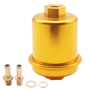 Nuevo Filtro de Combustible Oro En Línea Alto Flujo 100 Micras Limpiable Malla Sin Manchas - Imagen 1 de 10