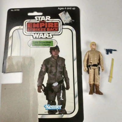 1980 Star Wars Luke Skywalker Bespin Fatigues Vintage 100% Completo con Reverso de Tarjeta Foto 1 de 4