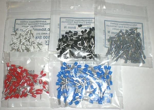 Aderendhülsen isoliert 0,50/0,75/1,00/1,50/2,50mm² DIN Standardlänge-500 teilig - Bild 1 von 1