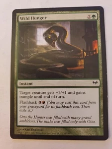 MTG Magic The Gathering Card Wild Hunger Instant Green Dark Ascension 2012 - Picture 1 of 2