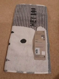 Next Halloween Ghost Hand Towel Pure Cotton 50 X 90 Cm Ghost Hey BooStripey - Picture 1 of 5
