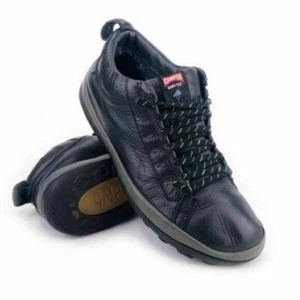 Camper Peu Pista Sneakers EUR 44 Mens Size 10.5 Black Leather Casual Shoes - Picture 1 of 12