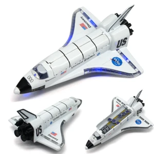 Alloy Space Shuttle Die Cast Space Craft Space Plane Model Light Music Kids Toys - Picture 1 of 12