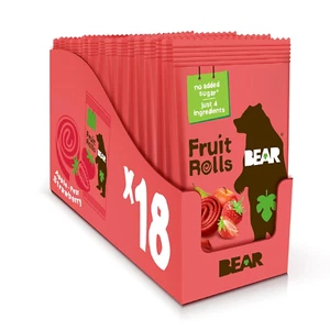 Real Fruit Snack Rolls - Gluten Free, Vegan, and Non-Gmo - Strawberry – Healthy - Picture 1 of 12