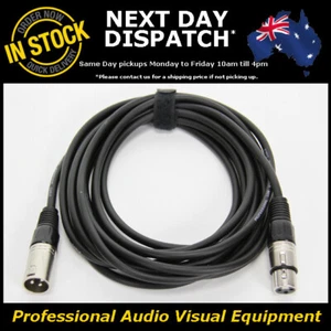 5 Metre XLR Pro QUALITY Male to Female M-F Microphone Mic Cable Lead Cord PA 5M - Picture 1 of 5