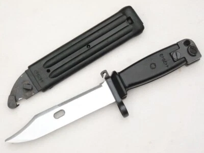 Yugoslavian Type III Multi-Purpose Combat Knife Bayonet & Scabbard - Mil Surplus - Image 1 of 4