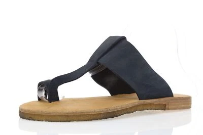 Sandalias sin cordones de cuero VINCE negras azul marino para mujer talla 5 EU 35 Foto 1 de 4