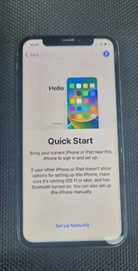 Apple iPhone X - 64GB - Silver A1901 Faulty Locked Cant Access - Afbeelding 1 van 2