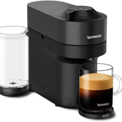 Nespresso Vertuo Pop+ by De’Longhi Liquorice Coffee Bundle Travel Mug & Capsules - Image 1 of 4