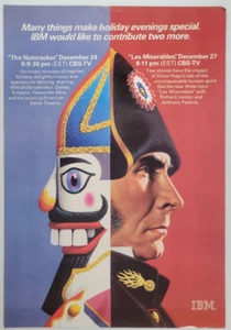 "Nussknacker"/"Les Miserables" Filme auf CBS TV IBM 1978 New Yorker Werbung 7,5x11,5" - Bild 1 von 1