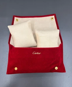 Cartier Original Red Velvet Jewelry & Watches Pouch - Etui Schmuck und Uhren - Bild 1 von 5