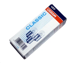 10pcs osram 5008 12V10W R10W BA15s CLASSIC lamp Metal Bases License Plate Light - Picture 1 of 3
