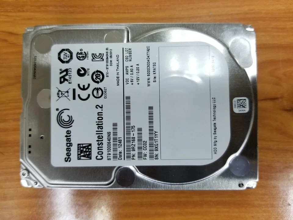Seagate Constellation ST91000640NS .2 1TB 7.2K 2.5" SATAIII 6Gbps HDD 9RZ168-175 - Image 1 of 1